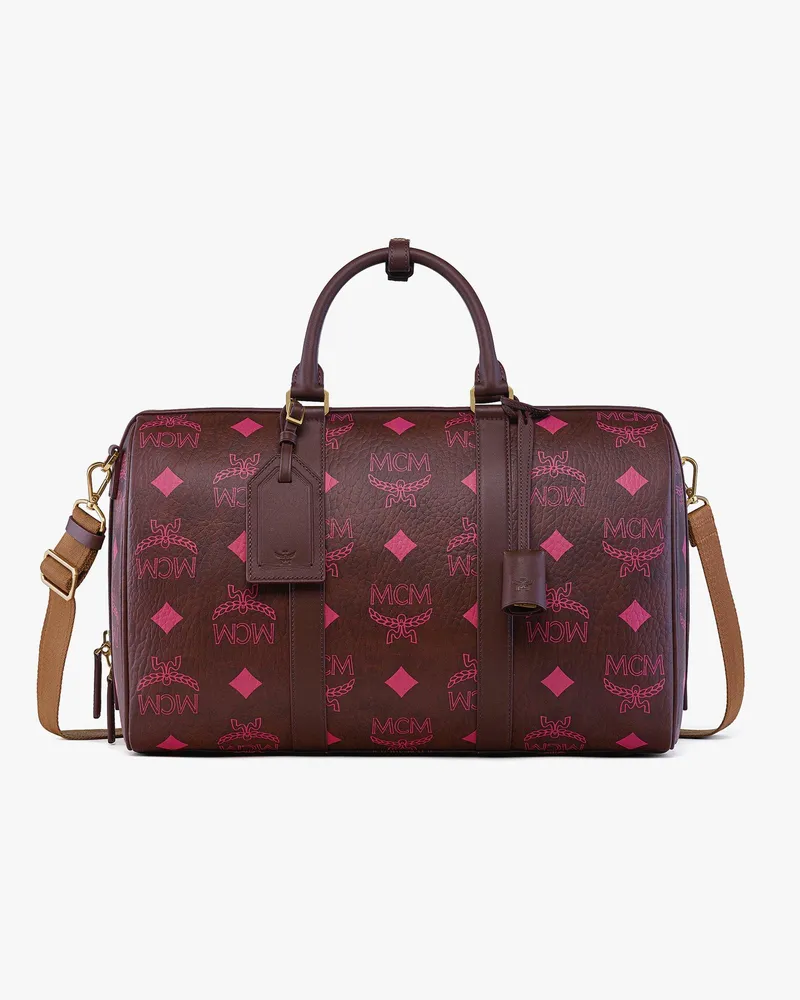 MCM Ottomar Weekender in Maxi Visetos Cinnamon