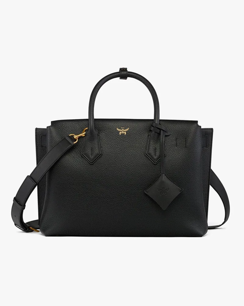 MCM Milla Tragetasche aus Leder Black
