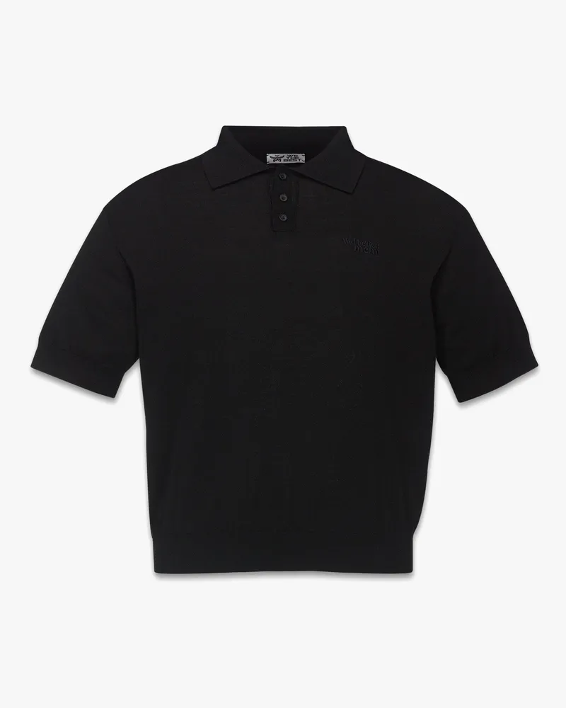 MCM x We The Best Polo mit Logo-Stickerei Black