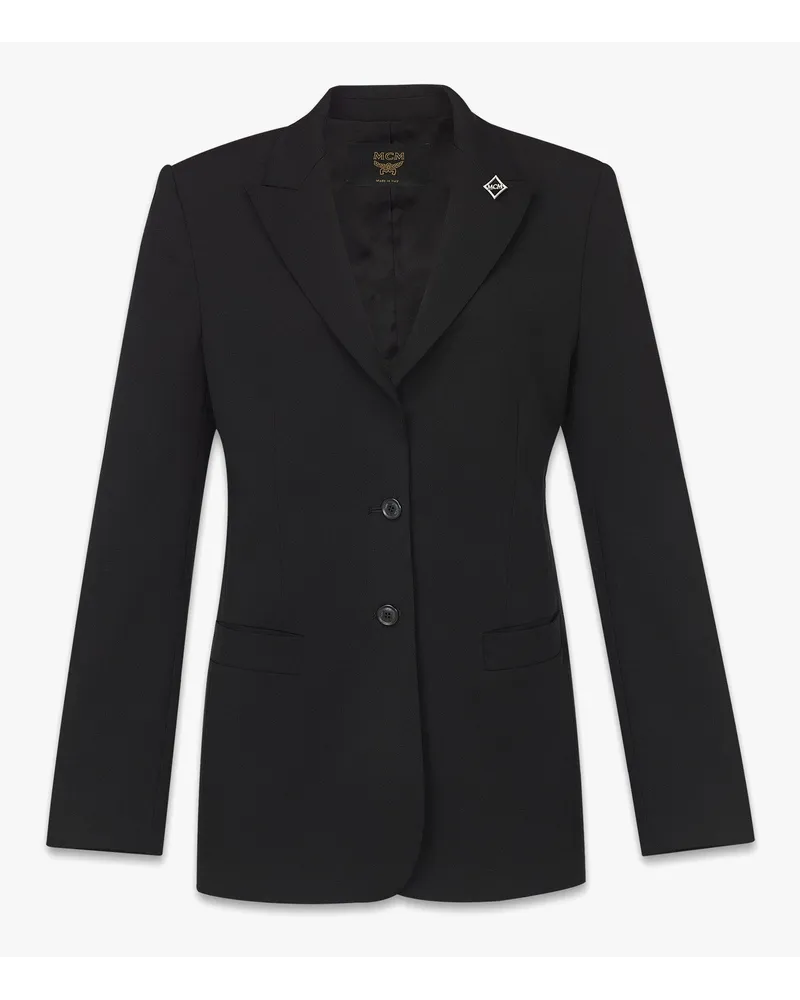 MCM Blazer aus Wolltwill Black