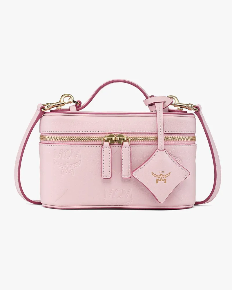 MCM Aren Kosmetiktasche aus Leder mit Maxi-Monogramm Lotus