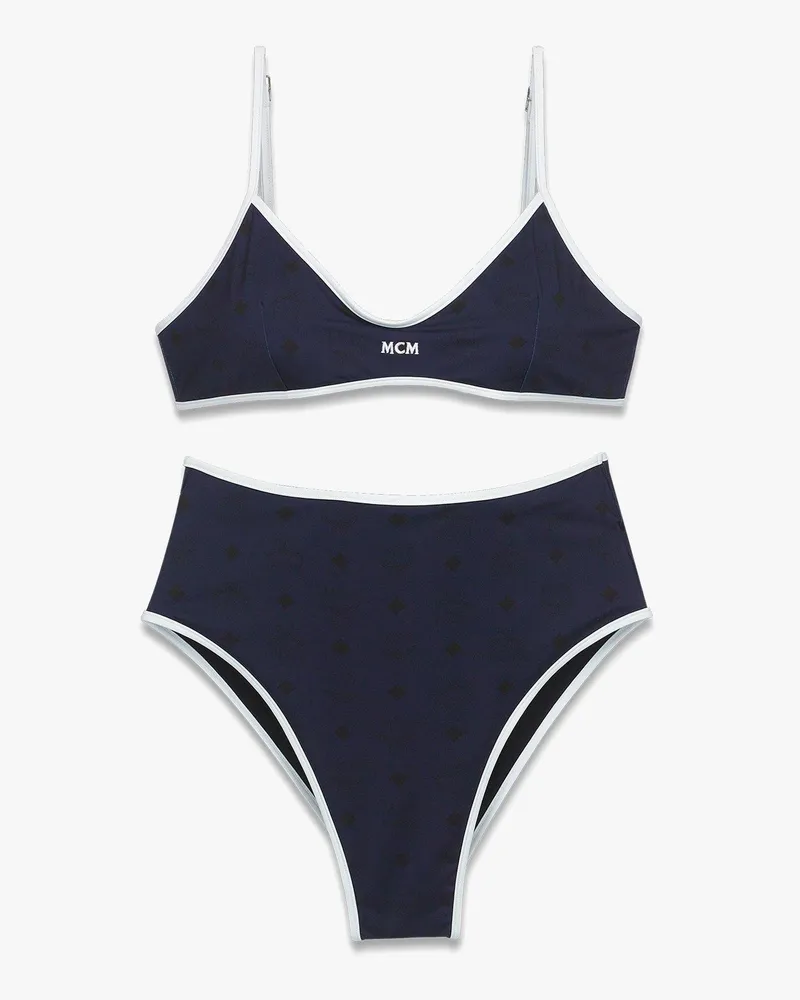 MCM Bikini mit Laurel-Logo Navy