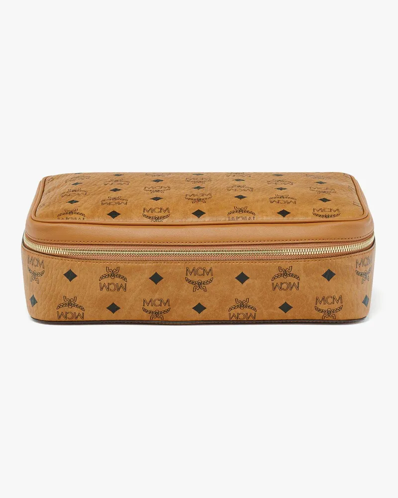 MCM Ottomar Reise-Etui in Visetos Cognac
