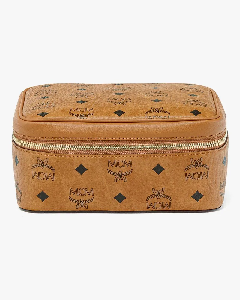 MCM Ottomar Reise-Etui in Visetos Cognac