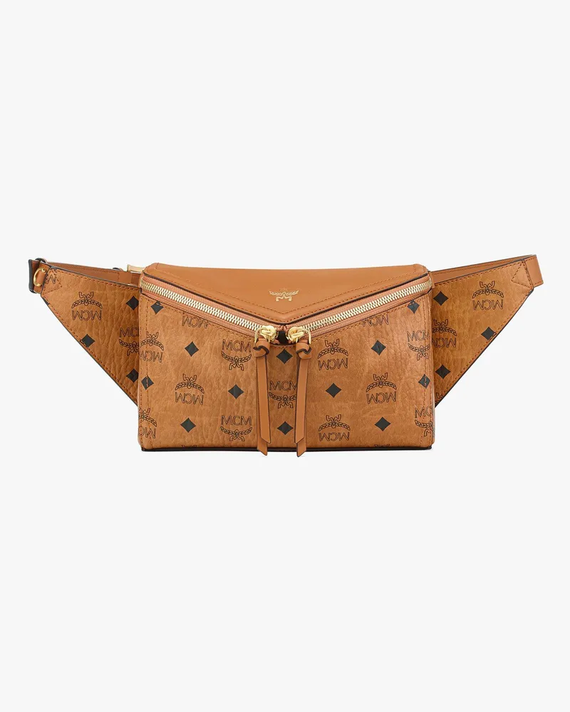 MCM Brandenburg Rucksack in Visetos COGNAC VISETOS Cognac