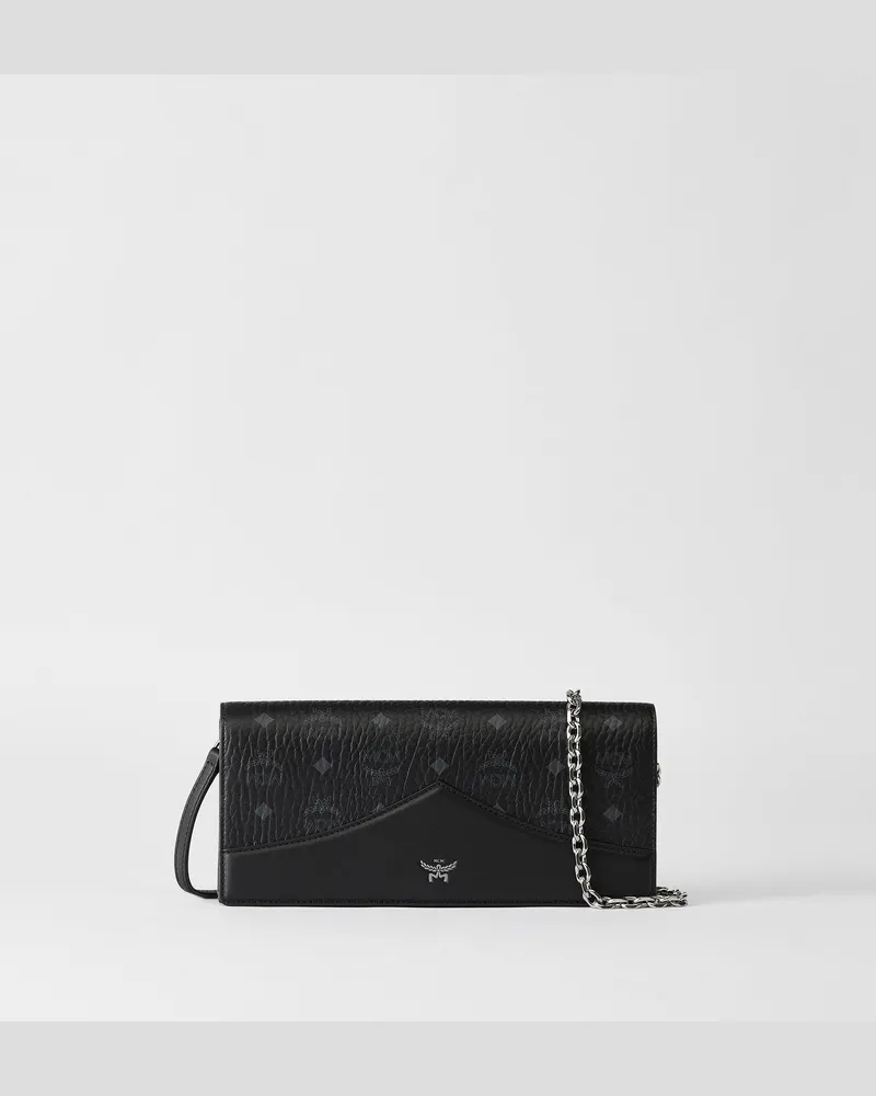 MCM Leni Shopper in Visetos BLACK VISETOS Black