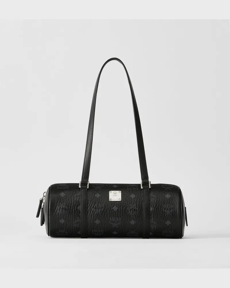 MCM Leni Shopper in Visetos BLACK VISETOS Black