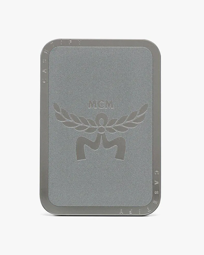 MCM Magnetisches Kartenetui mit Ständer  X CASETiFY Silver