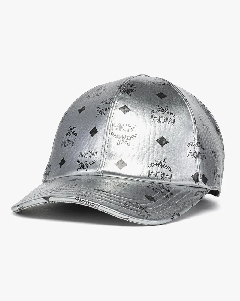 MCM Klassische Kappe in Visetos Silver