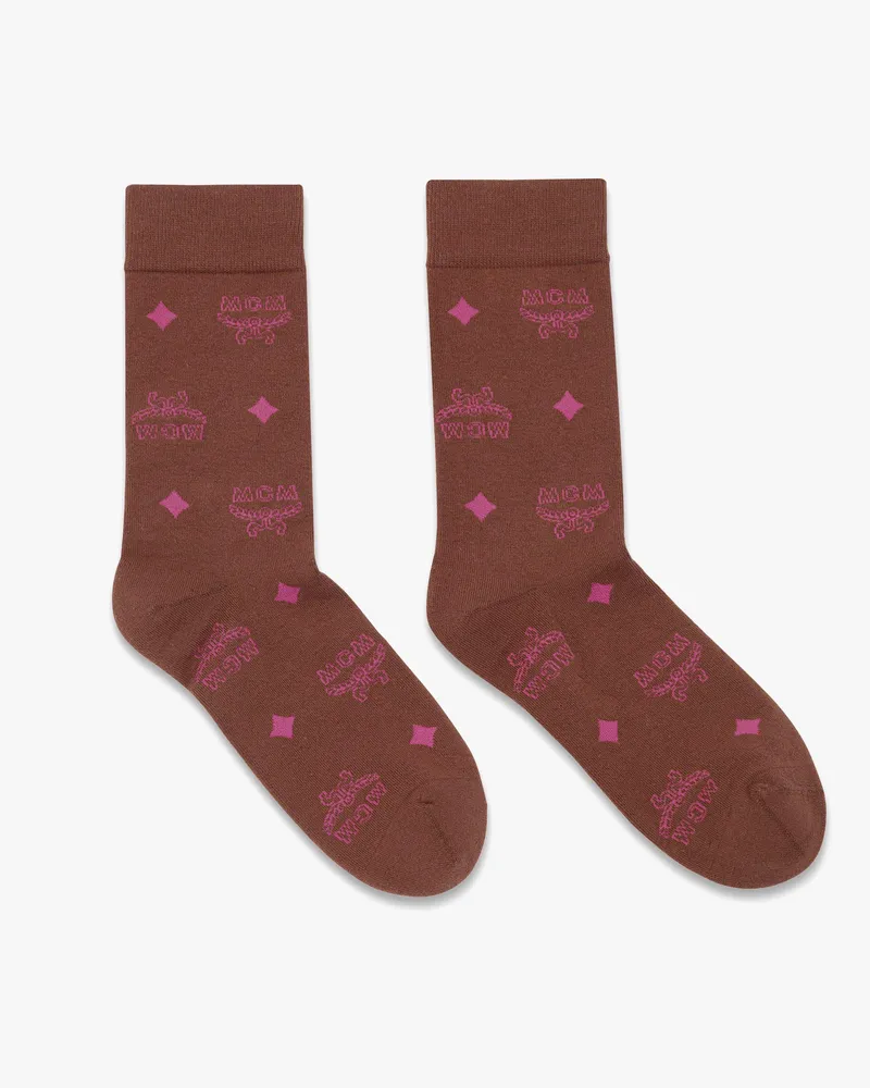 MCM Stricksocken mit Monogramm Aw26
