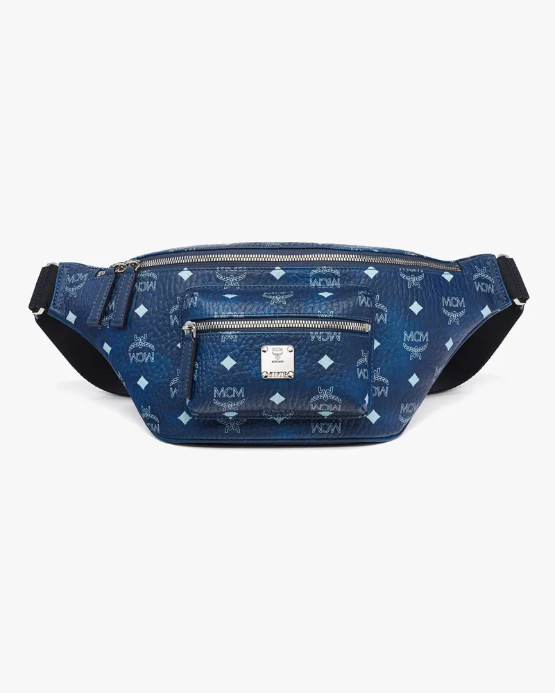 MCM Fursten Gürteltasche in Visetos Blue