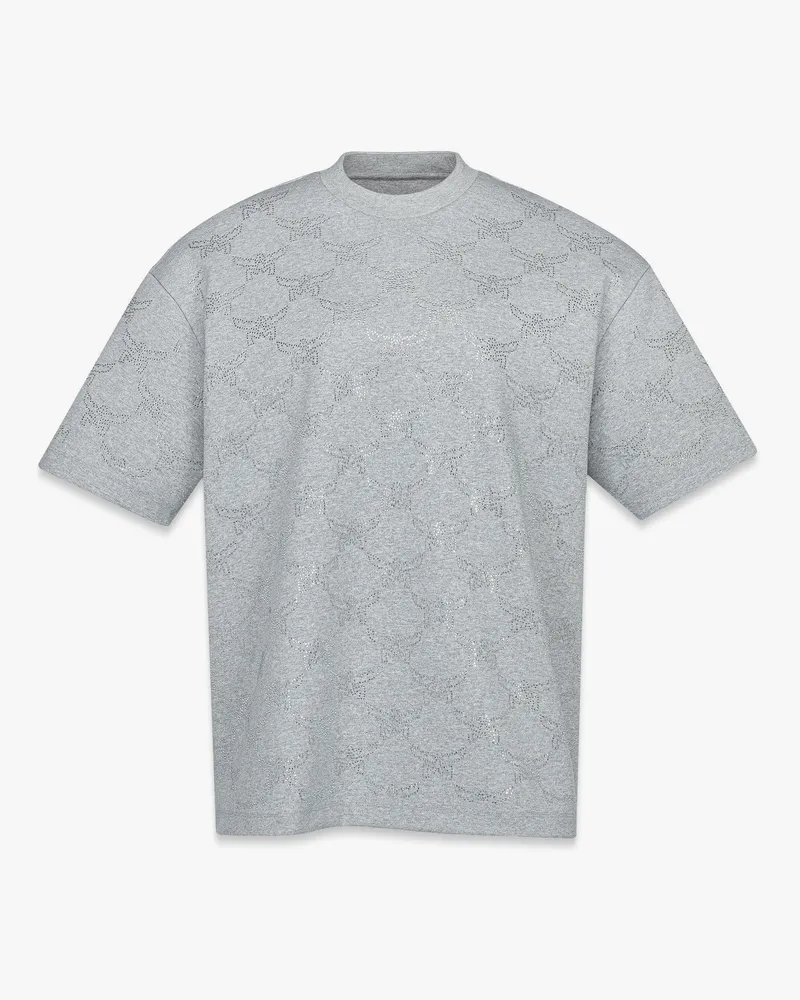 MCM Monogramm-T-Shirt Crystal aus Doppeljersey Melange