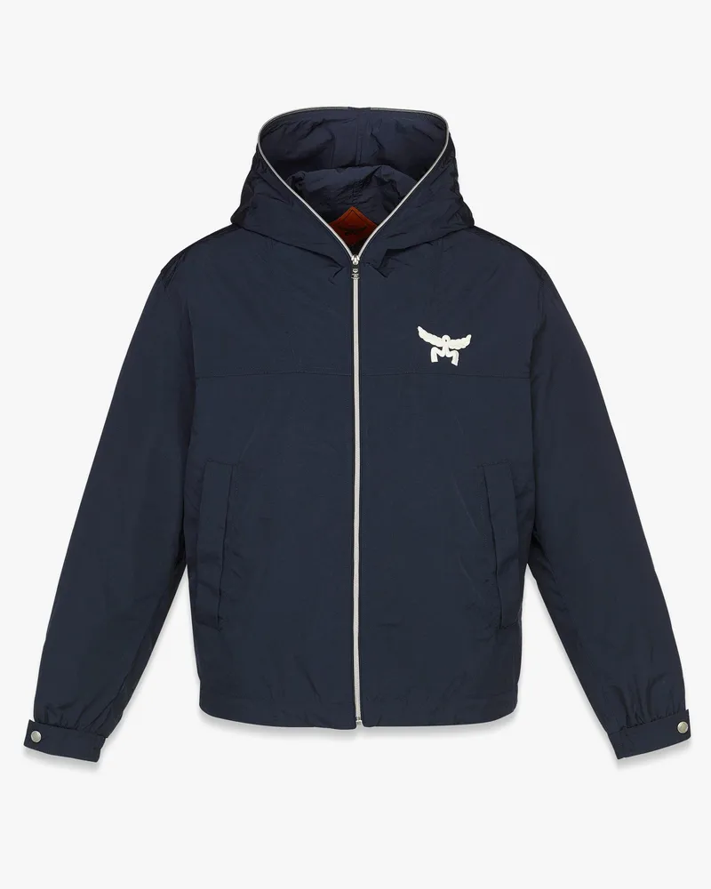 MCM Windjacke aus ECONYL® mit Lorbeerlogo Dark