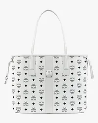 MCM Liz Wendeshopper in Visetos White