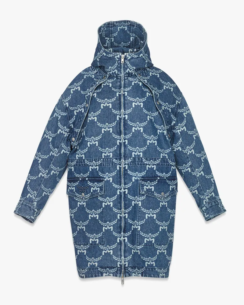 MCM 2-in-1-Denim-Parka mit Lauretos-Monogramm Indigo