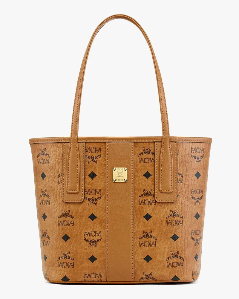MCM Liz Wendeshopper in Visetos Cognac