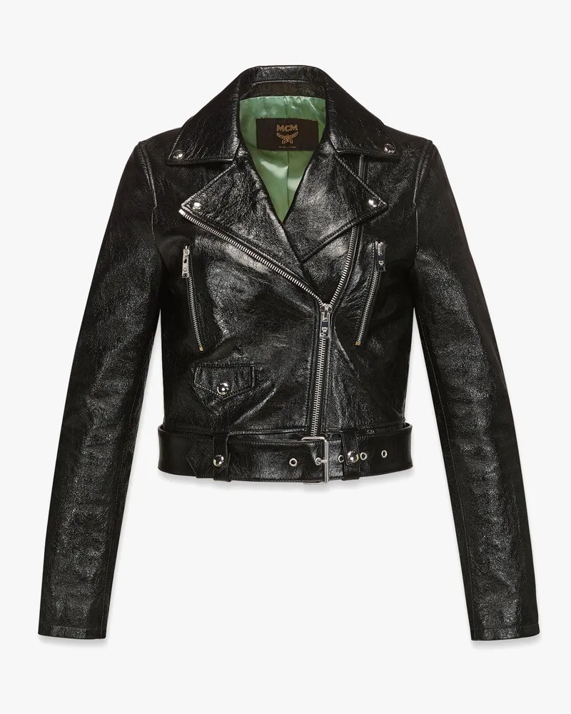 MCM otor Bikerjacke aus Lammleder Black