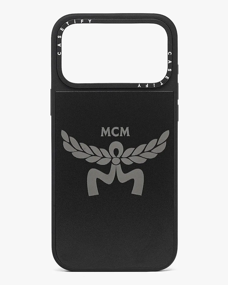 MCM iPhone 17 Pro Max Spiegel-iPhone-Hülle  X CASETiFY mit Logo Black