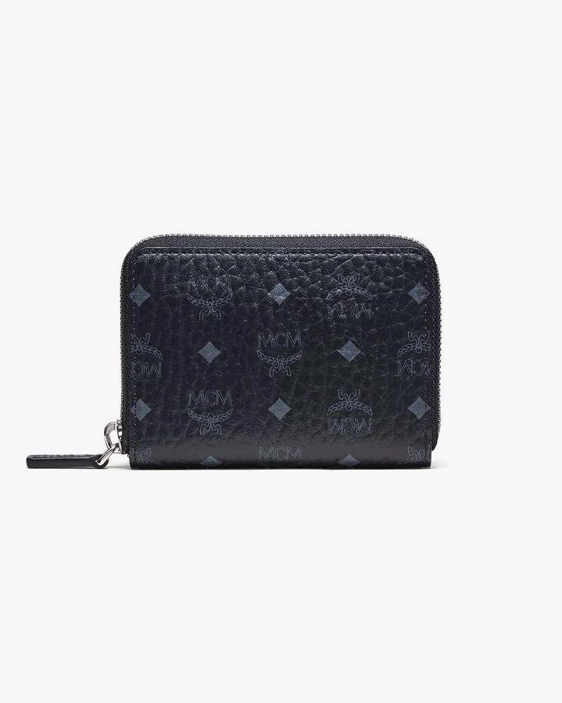 MCM Brieftasche in Visetos Original mit Reissverschluss Black