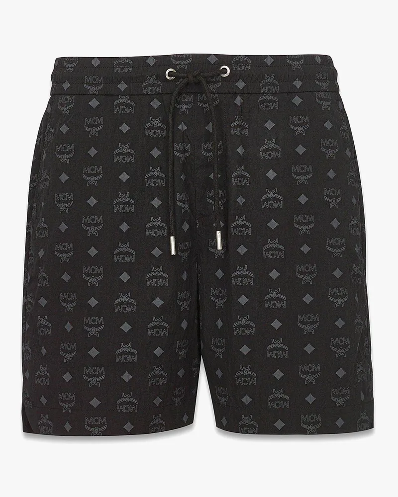MCM Monogramm-Print-Shorts aus ECONYL Black