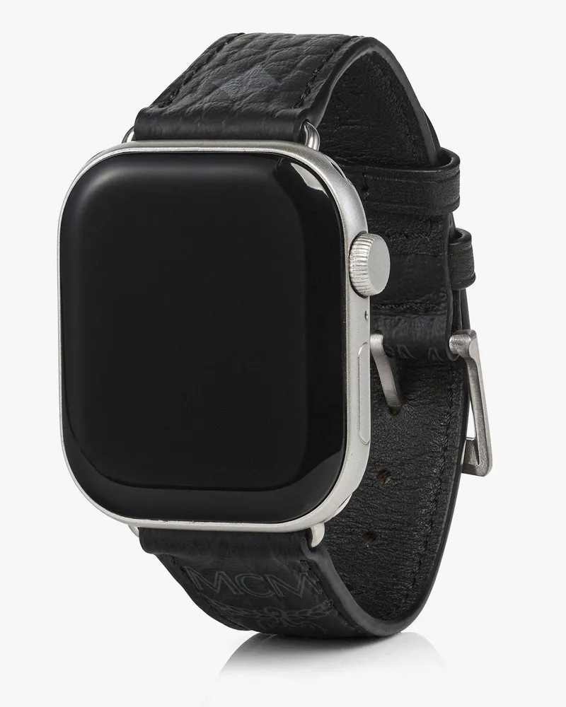 MCM 42-49mm Armband für Apple Watch in Visetos Black