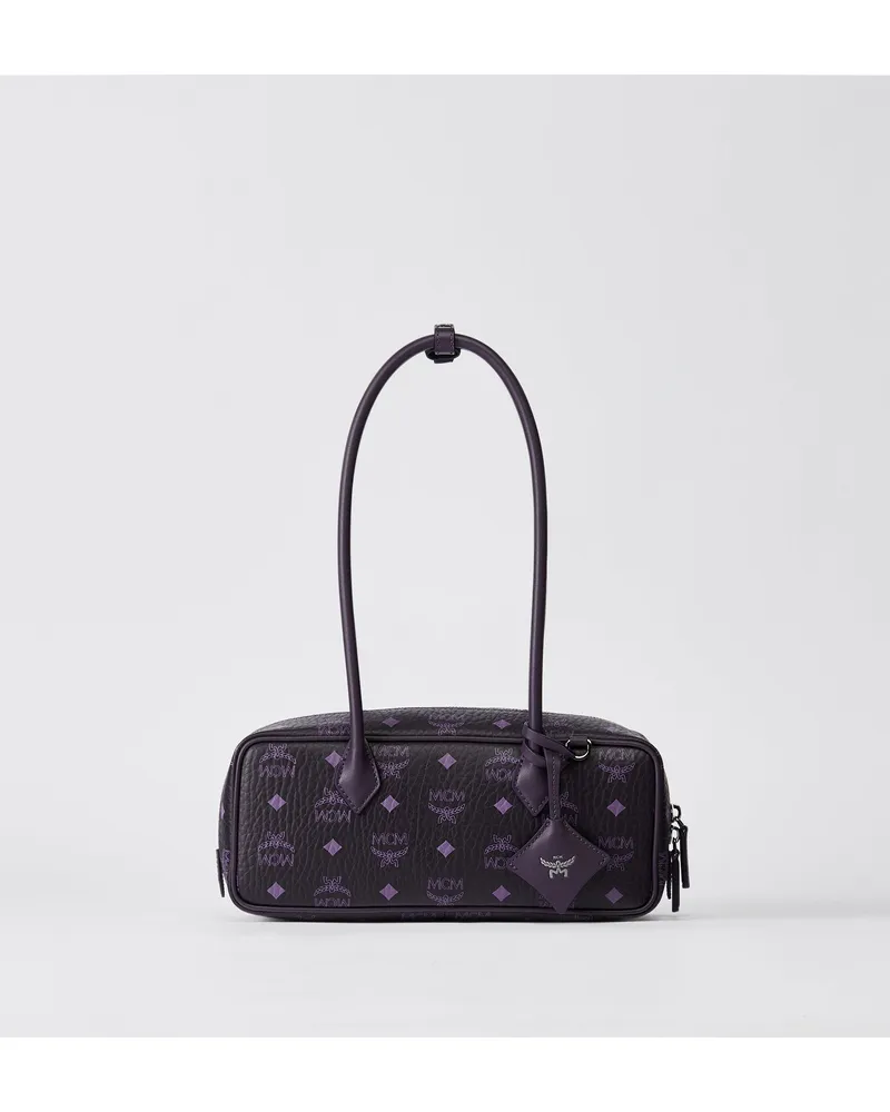 MCM Stark Rucksack in Visetos mit seitlichen Nieten DEEP PURPLE VISETOS Deep