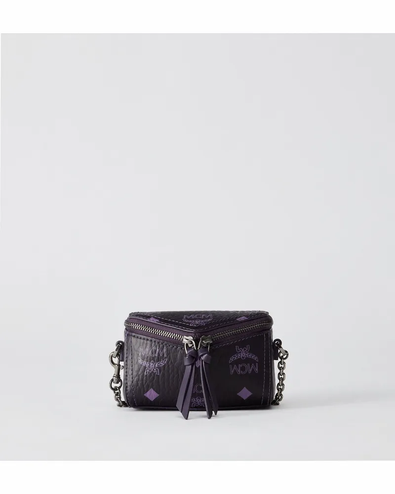 MCM Stark Rucksack in Visetos mit seitlichen Nieten DEEP PURPLE VISETOS Deep