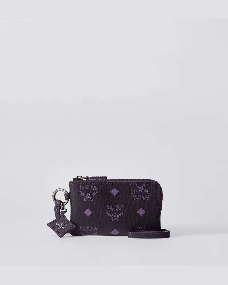 MCM Stark Rucksack in Visetos mit seitlichen Nieten DEEP PURPLE VISETOS Deep
