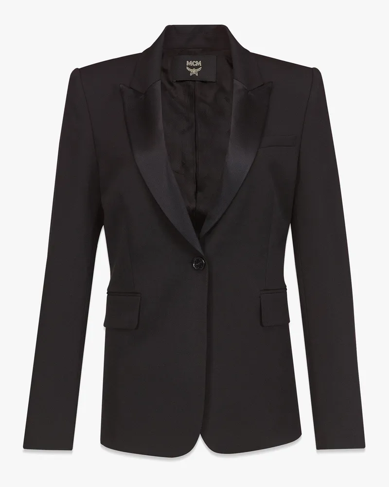 MCM Power Blazer aus Wolle Black