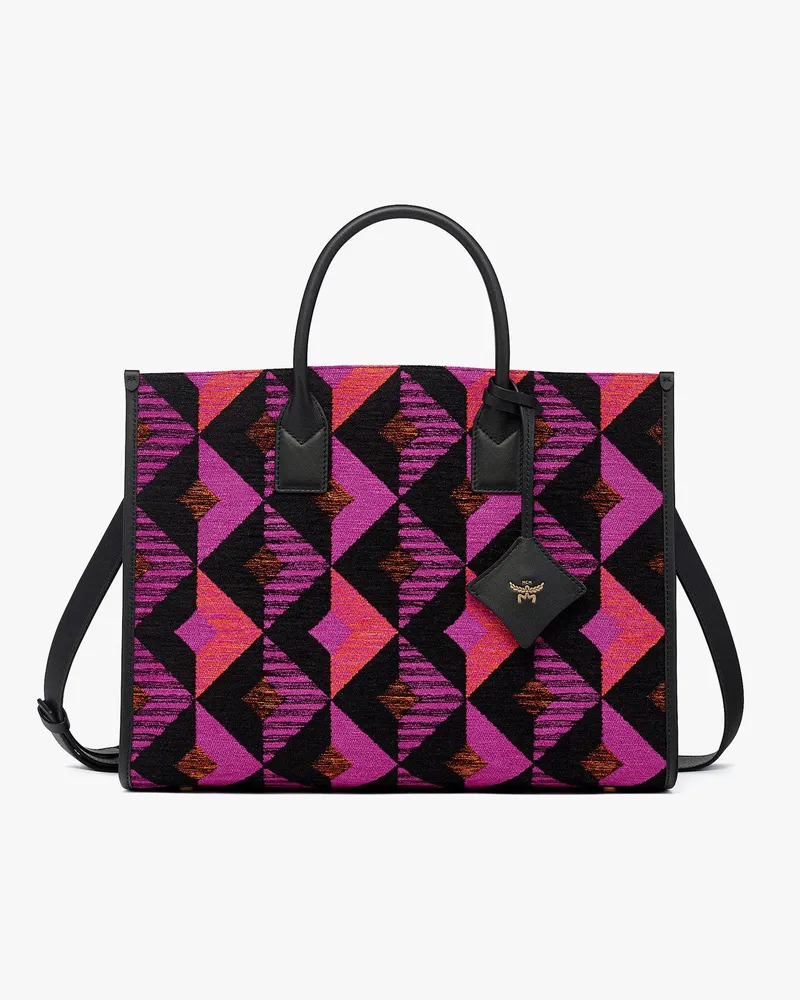 MCM München Tragetasche in Diamond Jacquard Multi