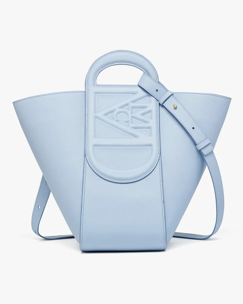 MCM Mode Travia Tragetasche aus spanischem Nappaleder Chambray