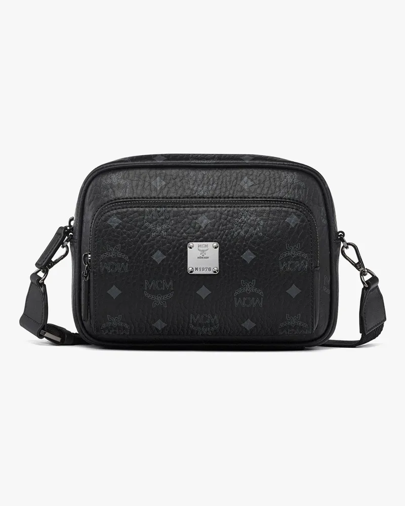 MCM Aren Umhängetasche in Visetos Black
