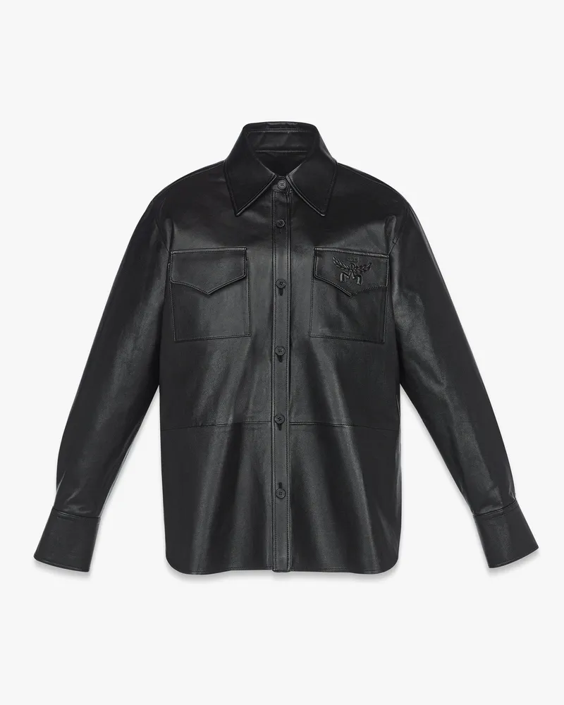 MCM Hemd aus Lammleder Black