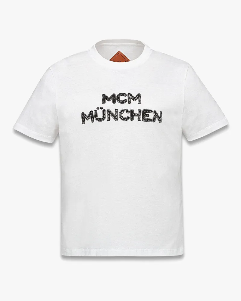 MCM T-Shirt München aus Bio-Baumwolle White