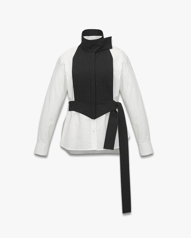 MCM Hemd aus Ripstop-Baumwolle Black