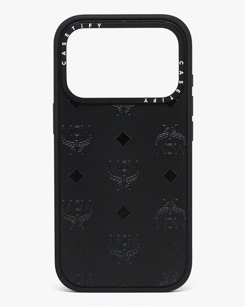 MCM iPhone 17 Pro Impact-iPhone-Hülle  X CASETiFY mit Monogramm Black