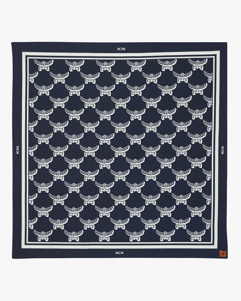 MCM Bandana-Tuch mit Lauretos-Monogramm Navy