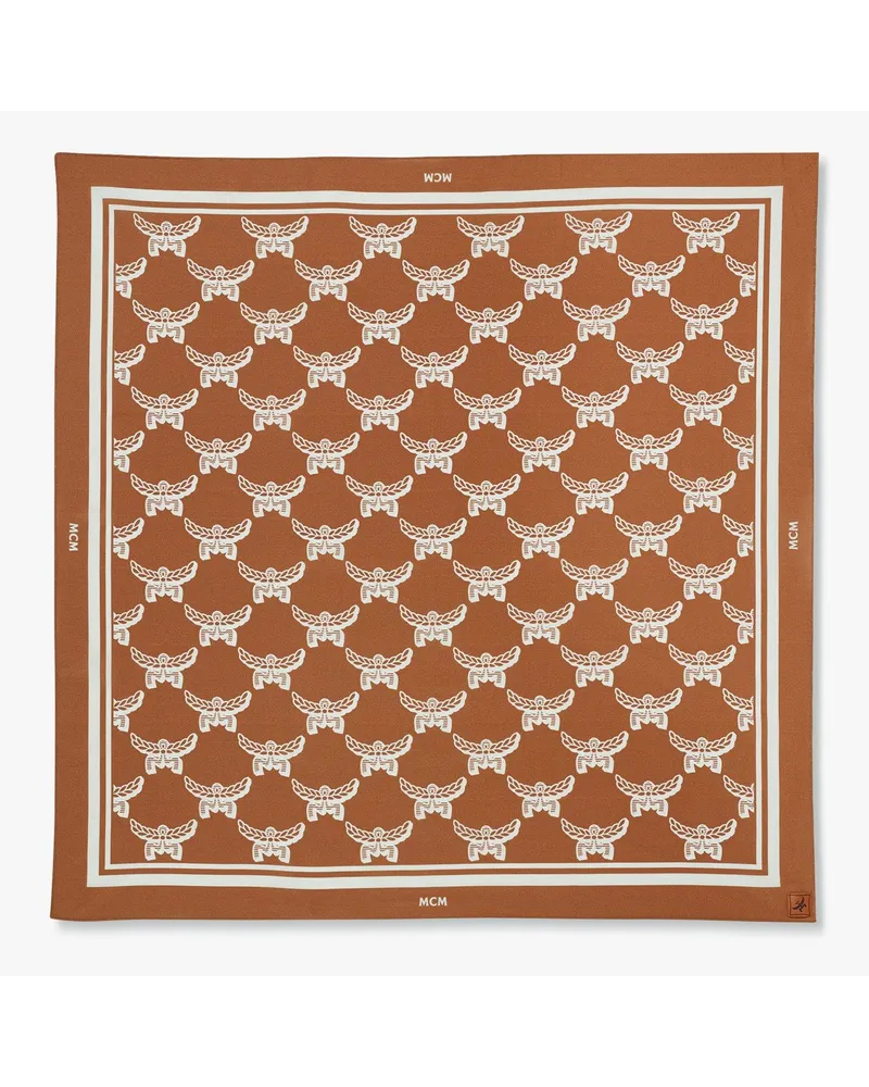 MCM Bandana-Tuch mit Lauretos-Monogramm Cognac