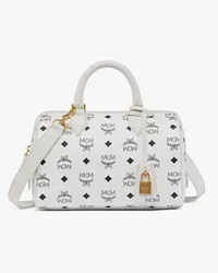 MCM Ella Boston in Visetos White