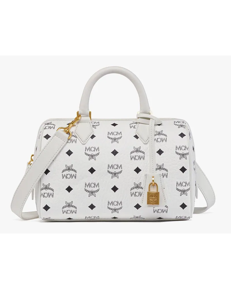 MCM Ella Boston in Visetos White