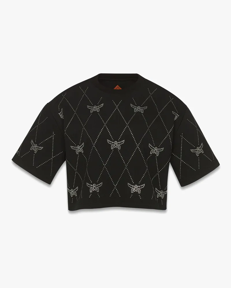 MCM Romanit-T-Shirt in Lauretos Crystal Black