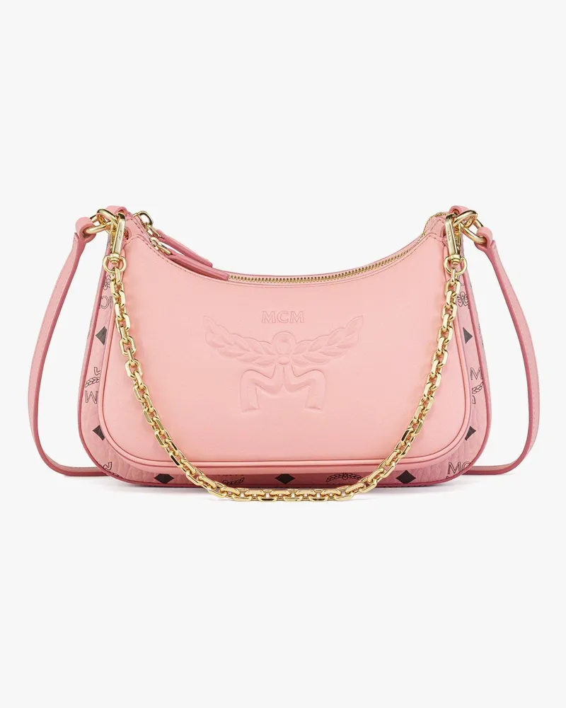 MCM Aren Duo Hobo in Visetos Soft