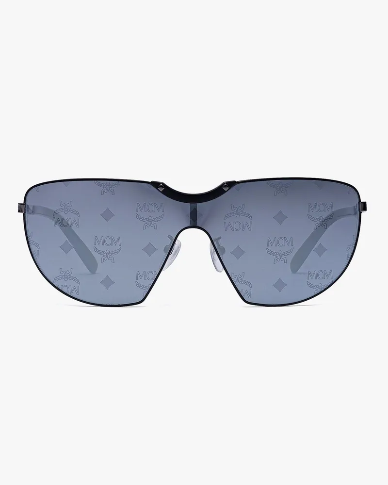 MCM Shield-Sonnenbrille mit Monogramm Black