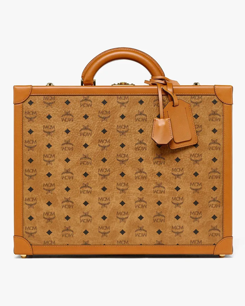 MCM Koffer in Visetos Cognac