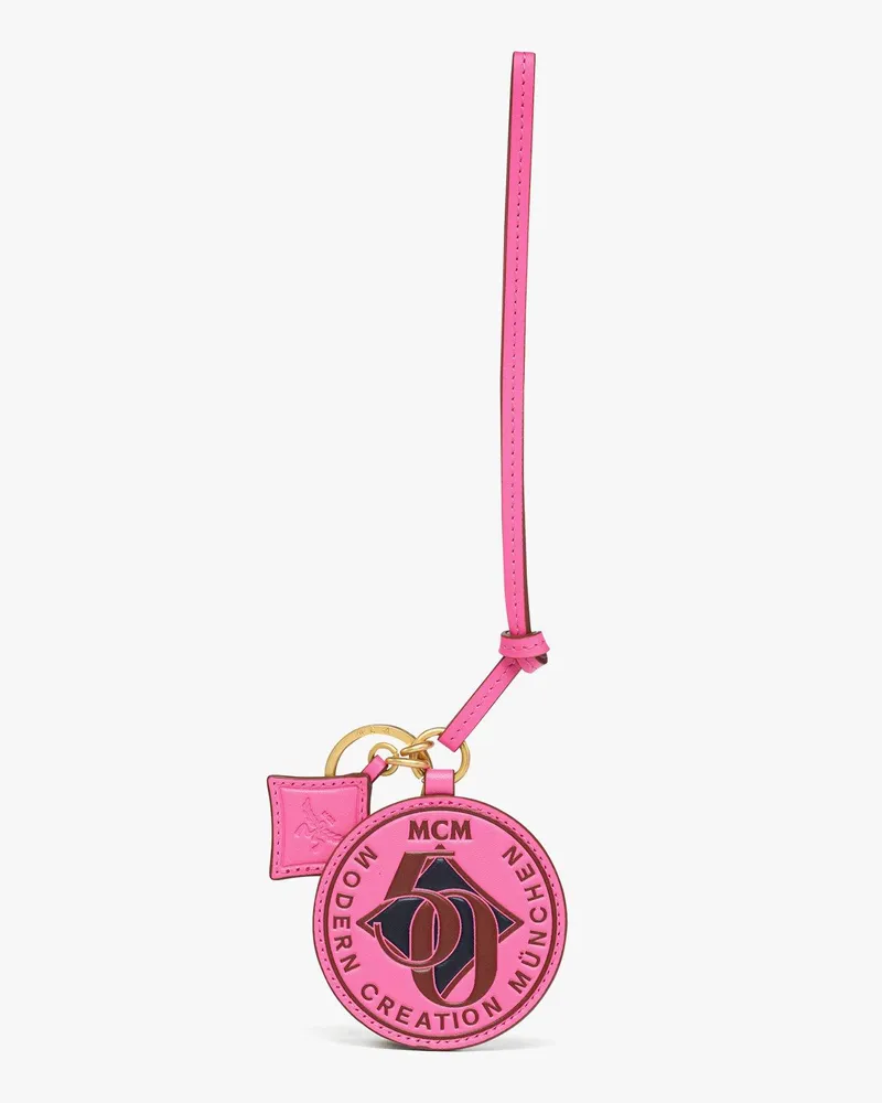 MCM M50 Logo-Anhänger in Visetos-Leder-Mix Aw26