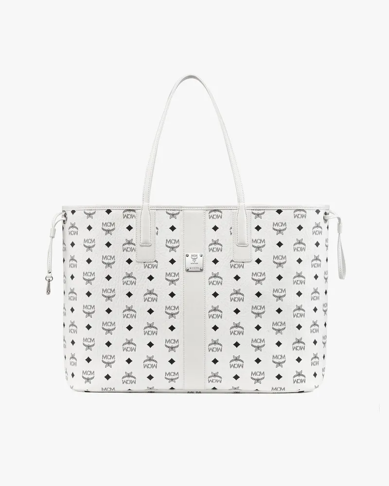 MCM Liz Wendeshopper in Visetos White