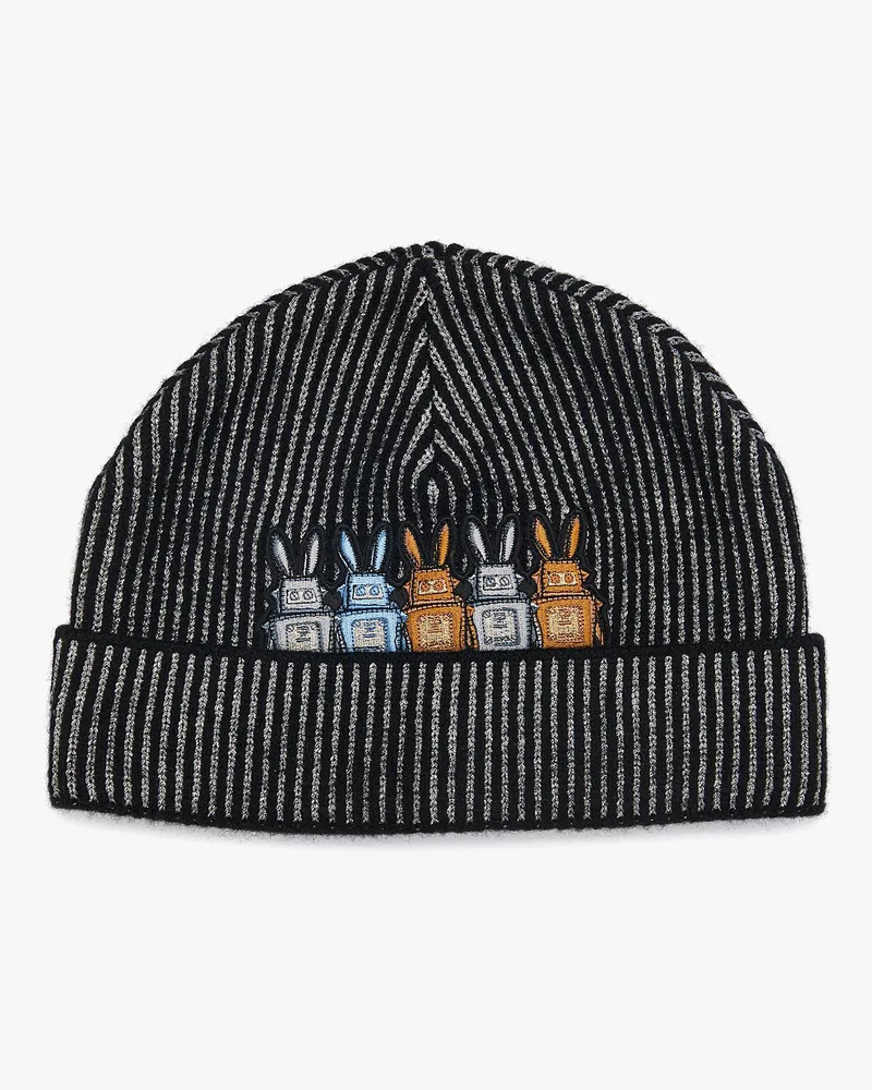MCM Beanie Rabot aus Lurex-Wolle Black
