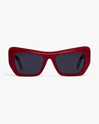 MCM Unisex Quadratische Sonnenbrille Red