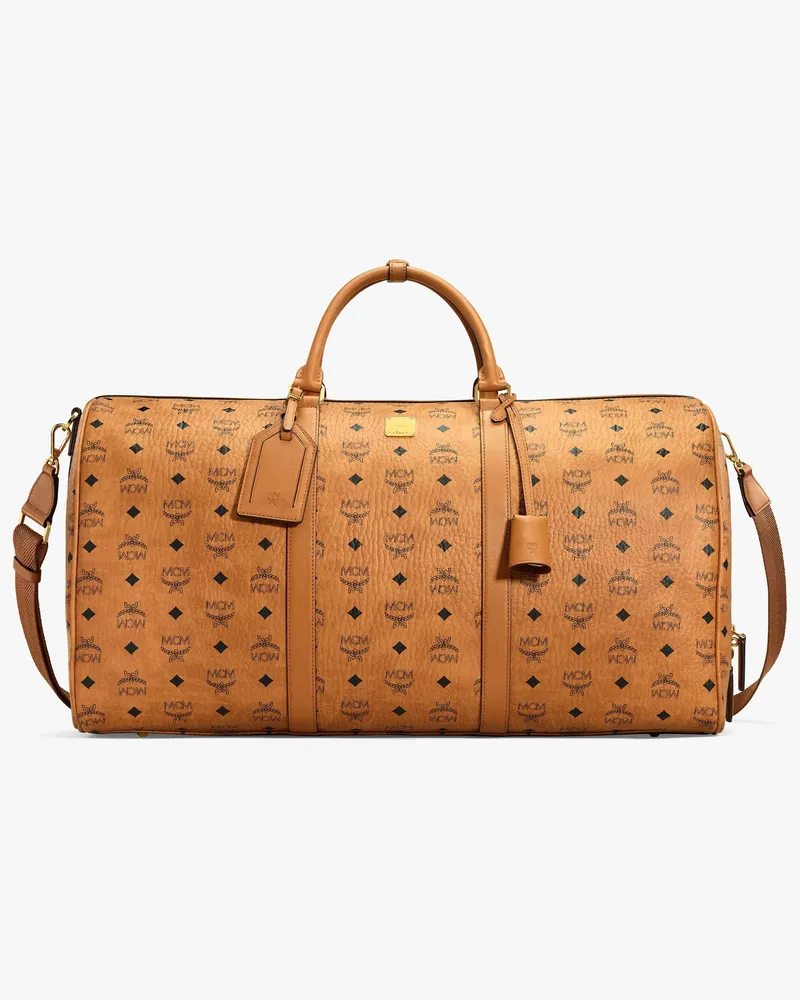 MCM Ottomar Weekender in Visetos COGNAC VISETOS Cognac