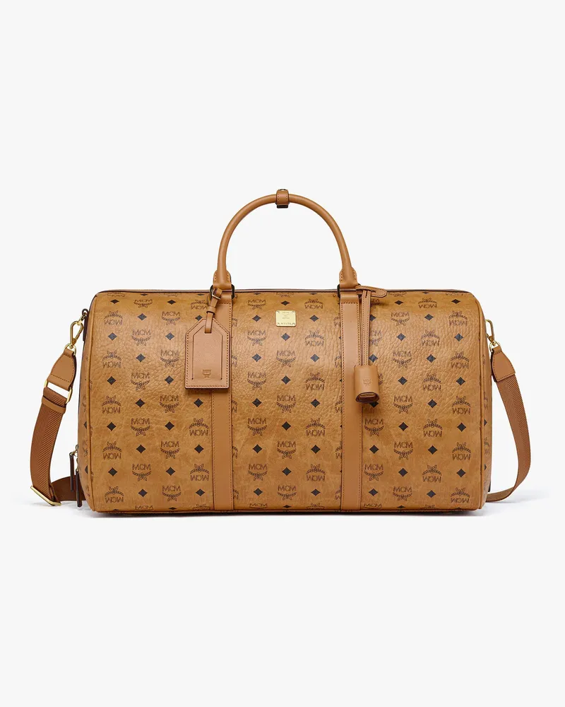 MCM Ottomar Weekender in Visetos COGNAC VISETOS Cognac